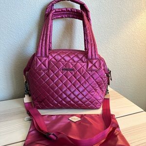 NWT MZ Wallace Peony Pearl Medium Sutton Tote Gunmetal Hardware